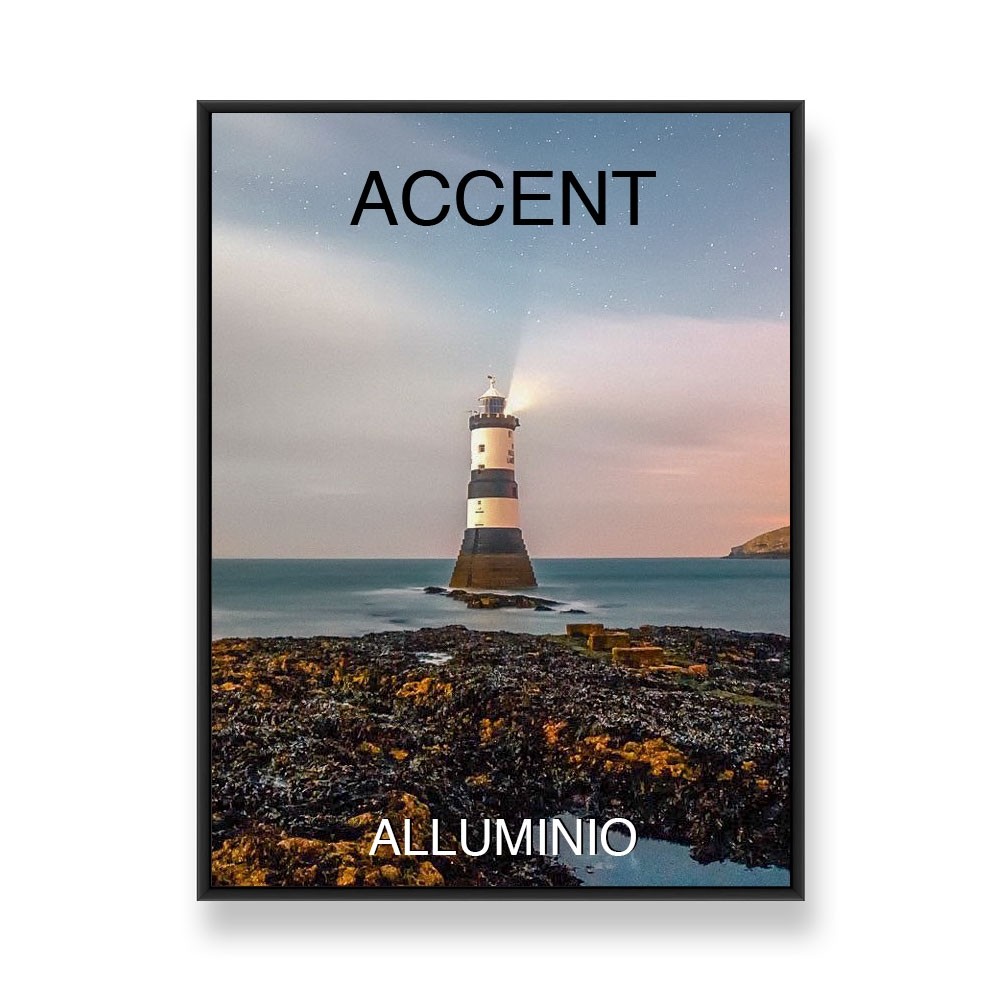 Accent - Cornice in alluminio-50x70 cm-nero acc-all-50x70 cm-nero