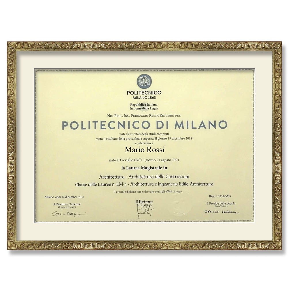 Pergamena di laurea - Collezionismo In vendita a Milano