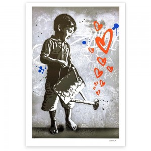 Alessio B - Grow love grey - 48x60 cm