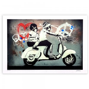 Alessio B - Vespa love - 48x60 cm