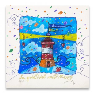 Andrea Agostini - La gioia del mio mare - 16x16 cm
