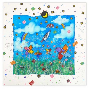 Andrea Agostini La gioia in te 40x40 cm - bianco