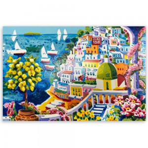 Athos Faccincani - La pianta di Limone a Positano - 40x60cm