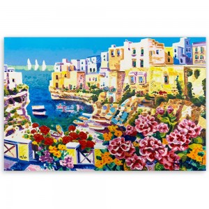 Athos Faccincani - Luce e sole sul Golfo di Polignano - 40x60cm