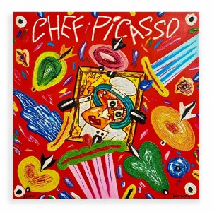 Bruno Donzelli - Chef Picasso - 40x40 cm