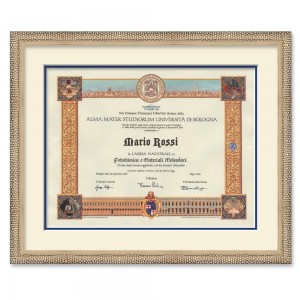 Cornice argento AF118-avorio-blu