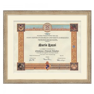 Cornice argento AF118-avorio