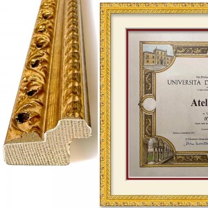 Cornice oro traforata