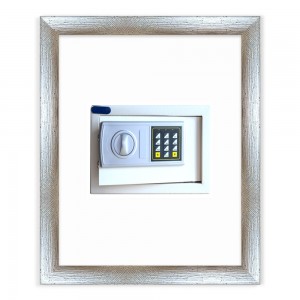 Cornice Nascondi Cassaforte Argento rigato-35x45 cm