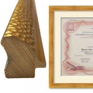 Cornice nido d'api oro 