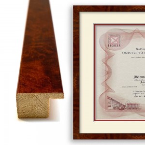 Cornice radica con passepartout