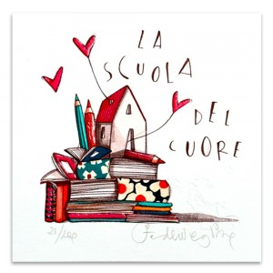 Federica Porro - La scuola del cuore - 14x14 cm