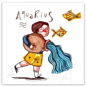 Federica Porro-Acquario (lui)- 20x20 cm