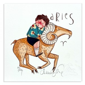 Federica Porro -Aries (lui) - 20x20 cm
