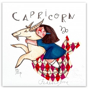 Federica Porro-Capricorno (lei)- 20x20 cm