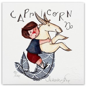 Federica Porro-Capricorno (lui)- 20x20 cm