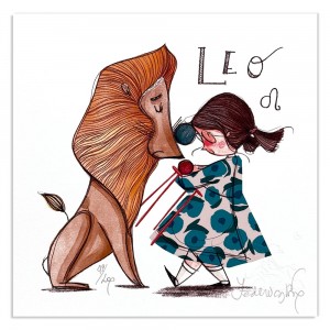 Federica Porro -Leone (lei)- 20x20 cm