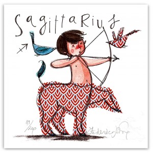 Federica Porro-Sagittario (lui)- 20x20 cm