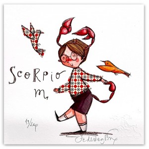 Federica Porro-Scorpione (lui)- 20x20 cm