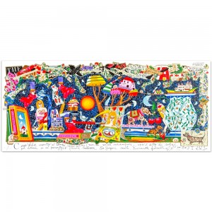Francesco Musante - Corro felice incontro - 35x80 cm - bianco