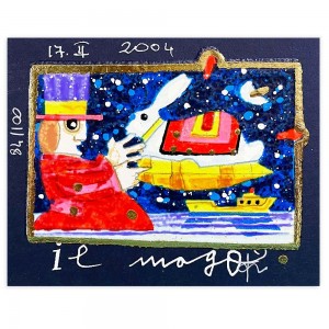 Francesco Musante - Il Mago - 8x10 cm nero