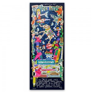 Francesco Musante - In una notte di mezza estate - 20x50  cm - nero
