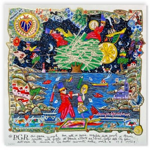 Francesco Musante - Per grazia ricevuta - 50x50  cm - bianco