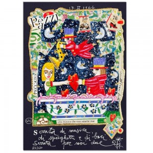 Francesco Musante - Serata di musica -  17,5x25 cm - nero