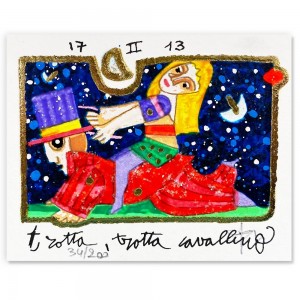 Francesco Musante - Trotta, trotta cavallino - 8x10 cm bianco