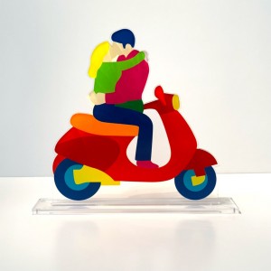 Marco Lodola - Our secret - 33,7x29,9 cm