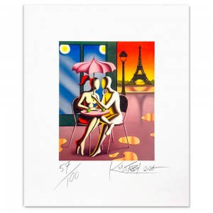 Mark Kostabi - Café mon amour - 42x51 cm