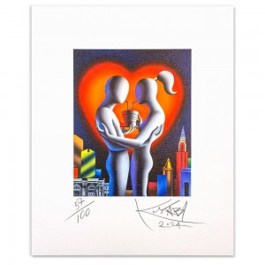 Mark Kostabi - Metropolitan passion - 42x51 cm
