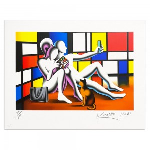Mark Kostabi - Social modernism  - 70x90 cm