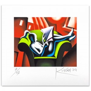 Mark Kostabi - The last world - 47x43 cm