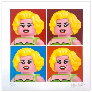 Stefano Bolcato FOUR MARILYN ANDY WARHOL 40x40 cm  