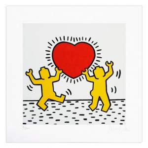 Stefano Bolcato BRICK LOVE-KEITH HARING 40x40 cm  