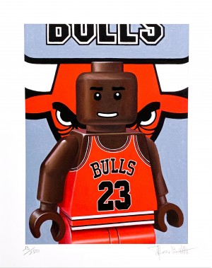 Stefano Bolcato MICHAEL JORDAN 30x37 cm 
