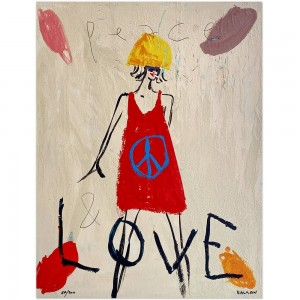 Vincent Alran - Peace and Love - 50x65 cm