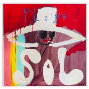 Vinncent Alran - Playa Sol - 80x80 cm