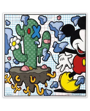 Aleandro Roncarà - Space Cactus - 30x30 cm