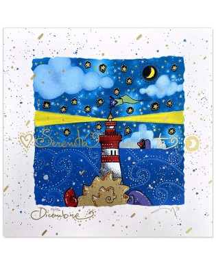 Andrea Agostini - Dicembre - Serenità con te - 25x25 cm 