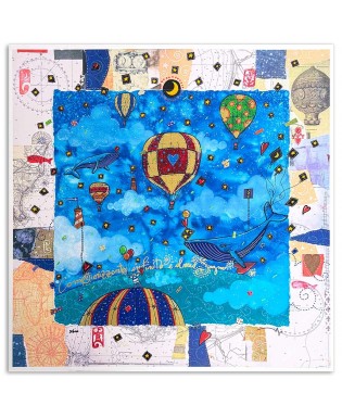 Andrea Agostini - Infinito è il mio sogno - 70x70  cm 