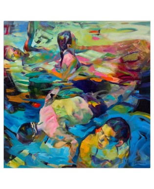 Claudio Malacarne - Like Gauguin - 100x100 cm