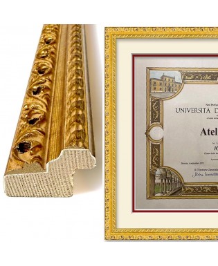 Cornice oro traforata