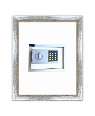 Cornice Nascondi Cassaforte Argento rigato-35x45 cm