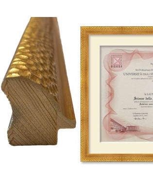 Cornice nido d'api oro 
