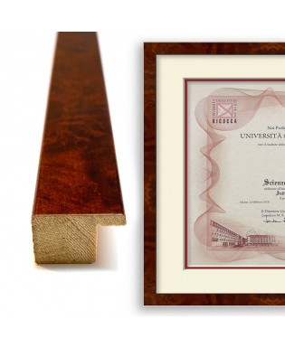 Cornice radica con passepartout
