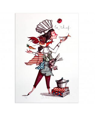 Federica Porro - La chef - 42x29,5 cm