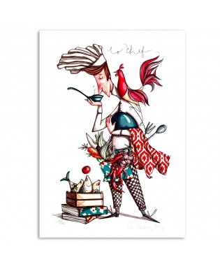 Federica Porro - Lo chef - 42x29,5 cm