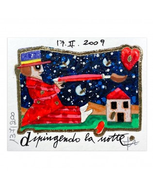 Francesco Musante - Dipingendo la notte - 8x10 bianco